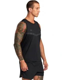 RVCA Runner Tank In Black -Coats Sales Store 977646430 4 720x928
