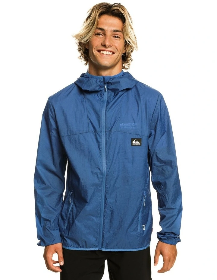 Quiksilver Summit Run Windbreaker In Blue 3 Quiksilver Summit Run Windbreaker In Blue
