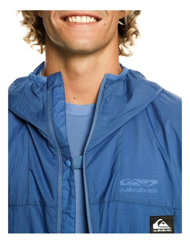 Quiksilver Summit Run Windbreaker In Blue 7 Quiksilver Summit Run Windbreaker In Blue - Image 5