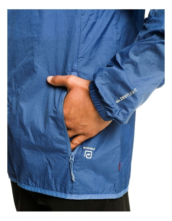 Quiksilver Summit Run Windbreaker In Blue 8 Quiksilver Summit Run Windbreaker In Blue - Image 6