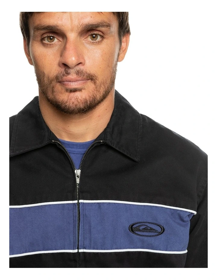 Quiksilver Ancestral Vibe Hooded Twill Jacket In Black 7 Quiksilver Ancestral Vibe Hooded Twill Jacket In Black - Image 5