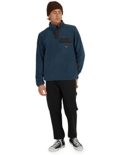 Quiksilver Tempt Half Zip Hoodie In Blue -Coats Sales Store 977990320 6 720x928