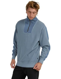 Quiksilver Vacancy Half Zip Fleece In Grey -Coats Sales Store 977990410 3 720x928