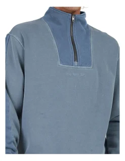Quiksilver Vacancy Half Zip Fleece In Grey -Coats Sales Store 977990410 4 720x928