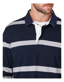 Gazman Bretton Stripe Rugby In Navy 8 Gazman Bretton Stripe Rugby In Navy -Coats Sales Store 978389110 3 720x928
