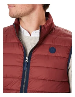 Gazman Lightweight Puffer Vest In Red -Coats Sales Store 978389290 3 720x928