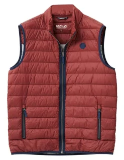 Gazman Lightweight Puffer Vest In Red -Coats Sales Store 978389290 4 720x928
