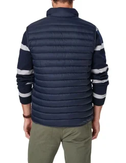 Gazman Lightweight Puffer Vest In Navy -Coats Sales Store 978389560 3 1 720x928