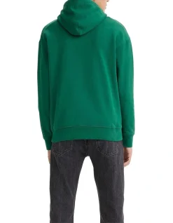 Levi's Relaxed Fit Graphic Hoodie In Olde English Evergreen -Coats Sales Store 978554080 4 720x928