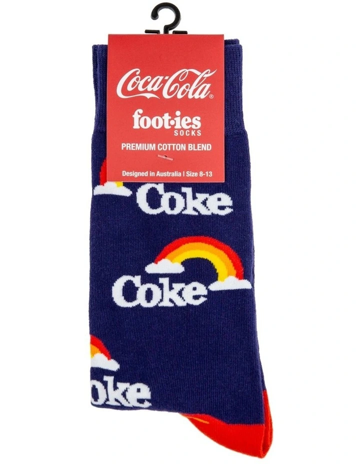 Foot-ies Coke Skies Socks In Navy 5 Foot-ies Coke Skies Socks In Navy - Image 3