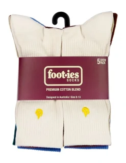Foot-ies Blaze 5 Pack Sneaker Crew Socks In Multi -Coats Sales Store 978636520 7 720x928