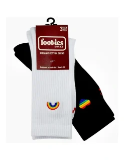 Foot-ies 2 Pack Pride Sneaker Crew Socks In Multi -Coats Sales Store 978636700 6 720x928