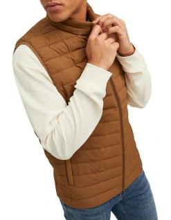 Jack & Jones Recycle Bodywarmer In Rubber Brown -Coats Sales Store 979520320 5 720x928