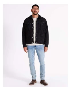 Jack & Jones Jean Denim Jacket In Black