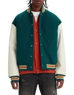 Levi's Coit Letterman Jacket In Green