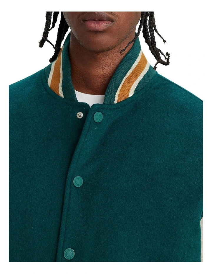 Levi's Coit Letterman Jacket In Green 5 Levi's Coit Letterman Jacket In Green - Image 3