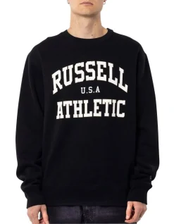 Russell Athletic Sampson Sweat In Black