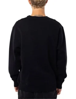 Russell Athletic Sampson Sweat In Black -Coats Sales Store 980192260 5 720x928