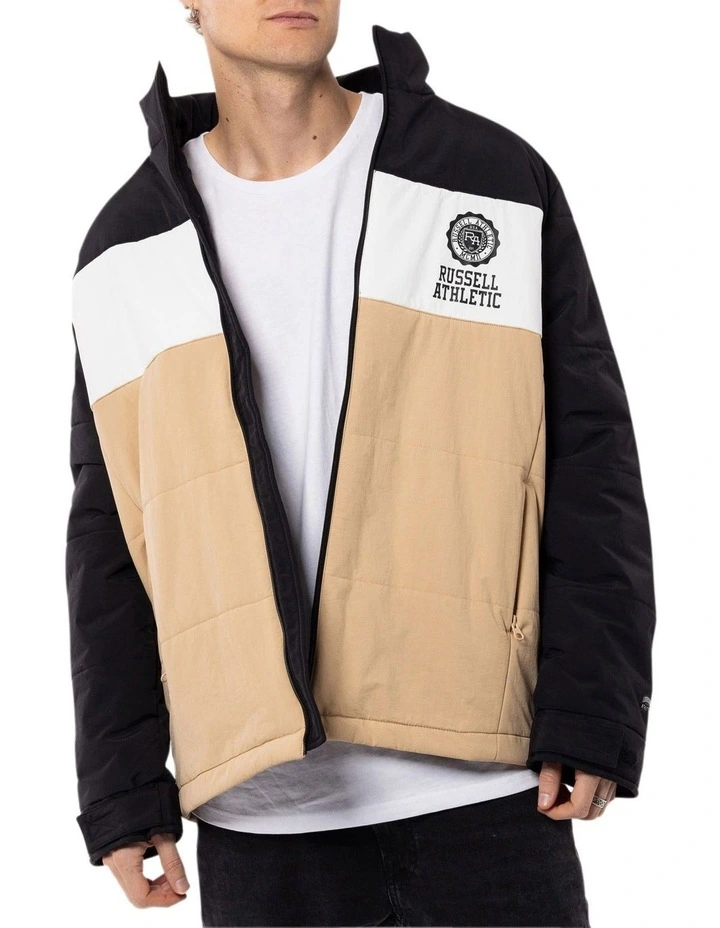 Russell Athletic Carter Puffer Jacket In Beige 5 Russell Athletic Carter Puffer Jacket In Beige - Image 3