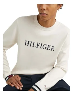 Tommy Hilfiger Flag Cuff Crew Neck Knit In White 10 Tommy Hilfiger Flag Cuff Crew Neck Knit In White -Coats Sales Store 980248600 4 1 720x928