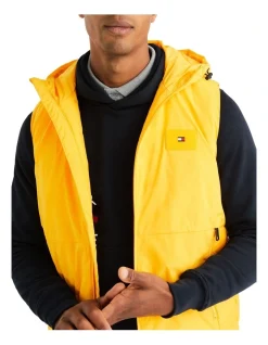 Tommy Hilfiger Mix Media Hooded Vest In Yellow -Coats Sales Store 980248690 4 1 720x928