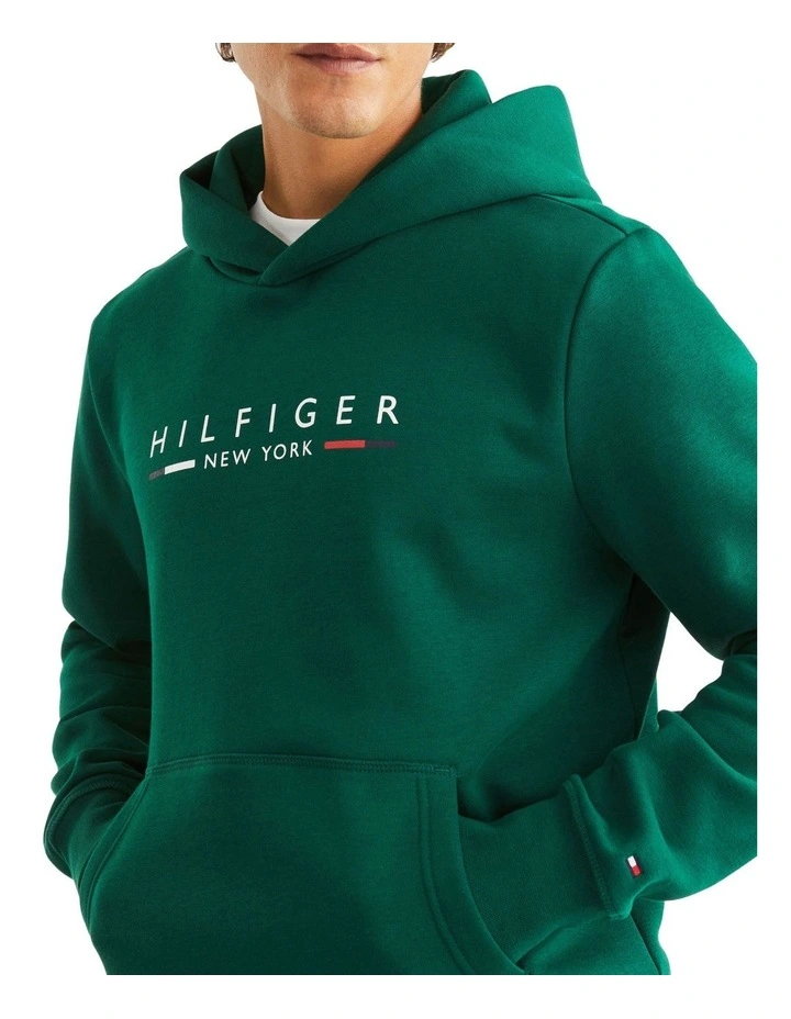 Tommy Hilfiger Hilfiger New York Hoody In Green 5 Tommy Hilfiger Hilfiger New York Hoody In Green - Image 3