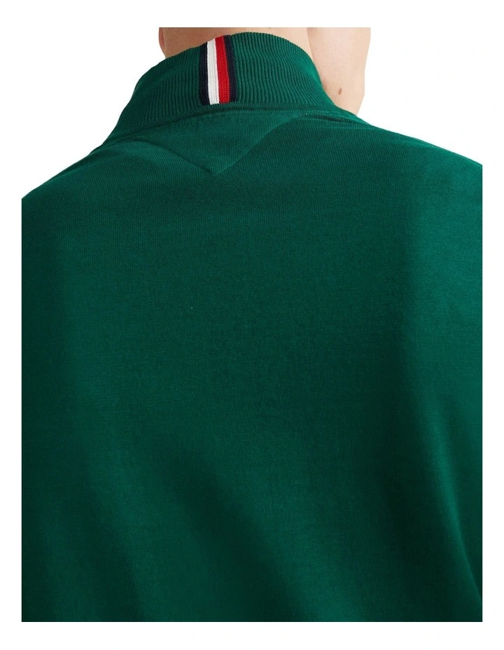 Tommy Hilfiger 1985 Zip Mock Knit In Prep Green 6 Tommy Hilfiger 1985 Zip Mock Knit In Prep Green - Image 4