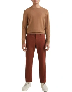 Tommy Hilfiger 1985 Straight Denton Chino Pant In Brown