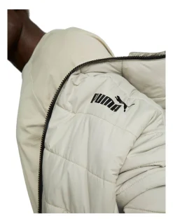 Puma Essentials Hooded Padded Jacket In Grey -Coats Sales Store 980331220 4 720x928
