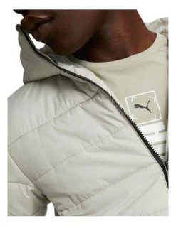 Puma Essentials Hooded Padded Jacket In Grey -Coats Sales Store 980331220 6 720x928