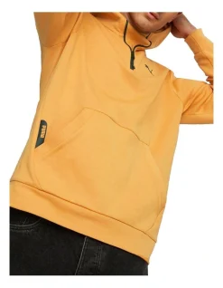 Puma Half-Zip Hoddie In Orange