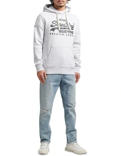 Superdry Vintage Logo Heritage Hood In Grey -Coats Sales Store 981030970 3 720x928