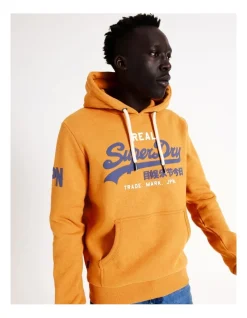 Superdry Vintage Logo Classic Hood In Gold