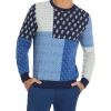 Marcs Mix And Patch Knit In Blue Multi -Coats Sales Store 981245440 1 720x928