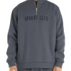 NYATH Sports Club Quarter Zip Sweater In Charcoal -Coats Sales Store 981456940 1 720x928