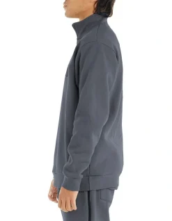 NYATH Sports Club Quarter Zip Sweater In Charcoal -Coats Sales Store 981456940 3 720x928