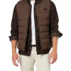 Blazer Archie Puffer Vest In Chocolate