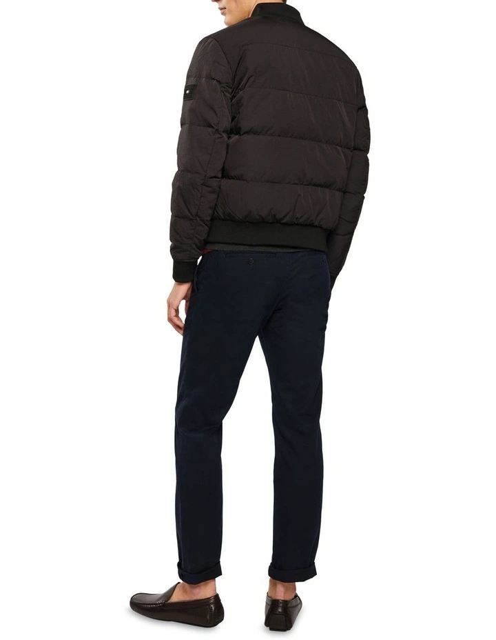 Tommy Hilfiger Reversible Down Seersucker Bomber In Black 4 Tommy Hilfiger Reversible Down Seersucker Bomber In Black - Image 2