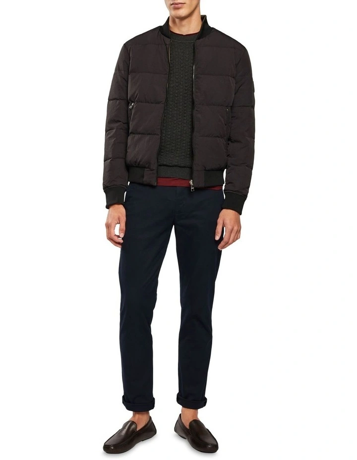 Tommy Hilfiger Reversible Down Seersucker Bomber In Black 6 Tommy Hilfiger Reversible Down Seersucker Bomber In Black - Image 4