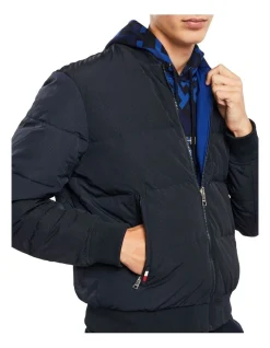 Tommy Hilfiger Reversible Down Seersucker Bomber In Desert Sky -Coats Sales Store 982708750 3 720x928