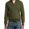 Polo Ralph Lauren Hybrid Quarter-Zip Sweater In Green -Coats Sales Store 982785340 1 720x928