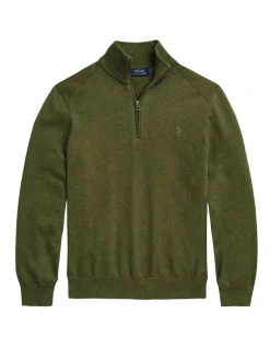 Polo Ralph Lauren Hybrid Quarter-Zip Sweater In Green 9 Polo Ralph Lauren Hybrid Quarter-Zip Sweater In Green -Coats Sales Store 982785340 4 720x928