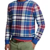 Polo Ralph Lauren Plaid Cotton Sweater In Blue -Coats Sales Store 982787140 1 720x928