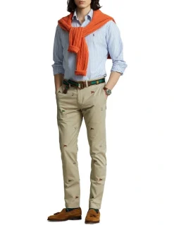 Polo Ralph Lauren Stretch Classic Fit Nautical Chino Pant In Beige -Coats Sales Store 982787680 3 720x928