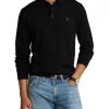 Polo Ralph Lauren Washable Wool Polo-Collar Sweater In Black -Coats Sales Store 982790110 1 720x928