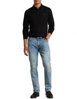 Polo Ralph Lauren Washable Wool Polo-Collar Sweater In Black 8 Polo Ralph Lauren Washable Wool Polo-Collar Sweater In Black -Coats Sales Store 982790110 3 720x928