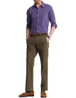 Polo Ralph Lauren Stretch Straight Fit Chino Pant In Green -Coats Sales Store 982791280 3 720x928