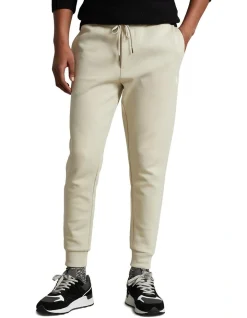 Polo Ralph Lauren Double-Knit Jogger Pant In Beige