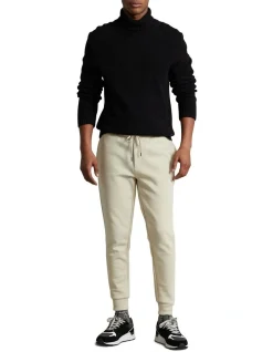 Polo Ralph Lauren Double-Knit Jogger Pant In Beige -Coats Sales Store 982792990 3 720x928