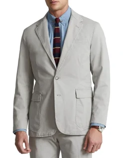 Polo Ralph Lauren Polo Unconstructed Chino Sport Coat In Grey